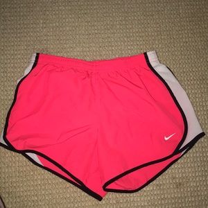 Pink nike dry fit gym shorts